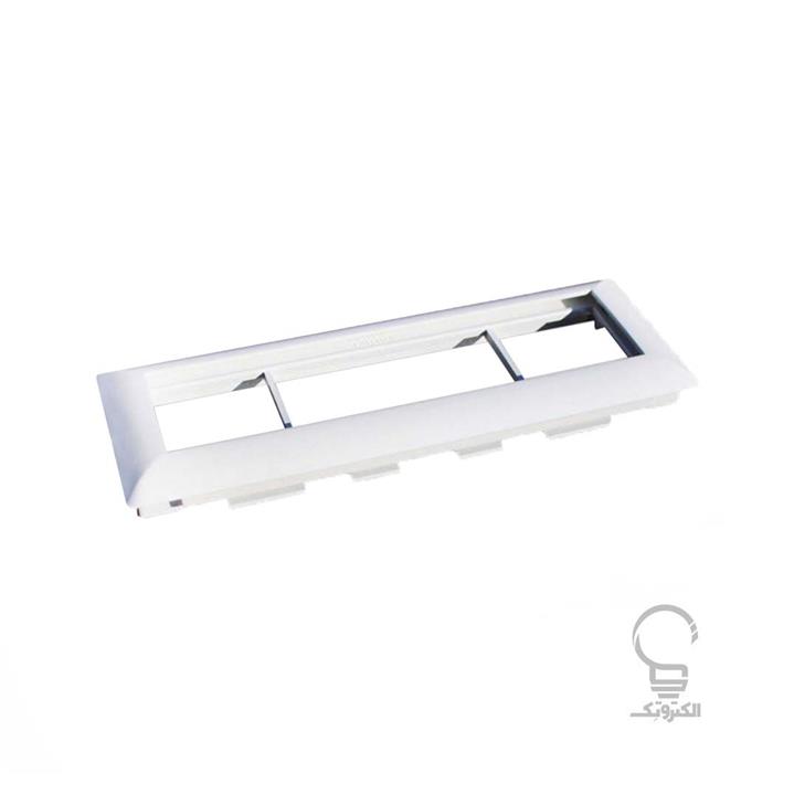 فریم 4 خانه پایه دار 180×45 سفید و طرح چوب سایز 50×105 سوپیتا